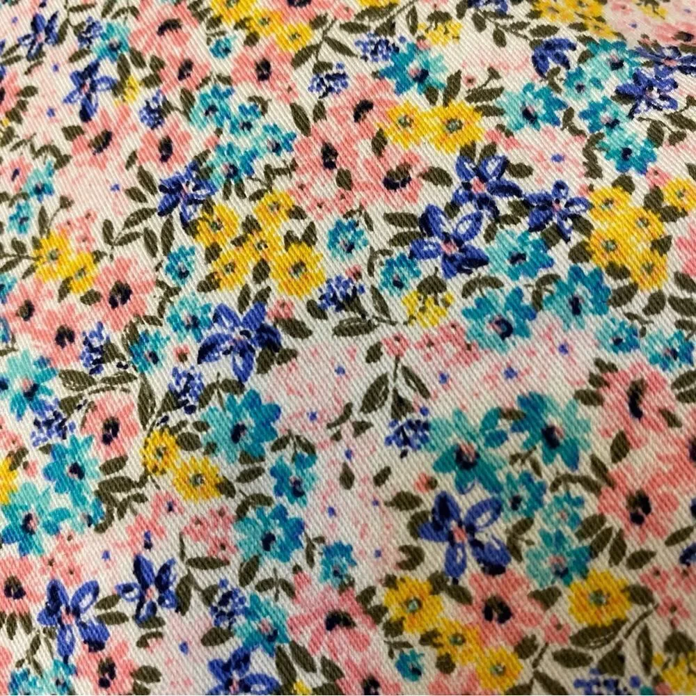 Carters girls micro floral print denim jeans leggings jeggings elastic waist -7